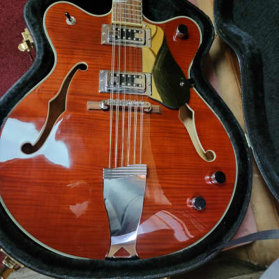 Eastwood 12-String Electric Semi-Hollow (Pre-Owned) - Flamed Cherry w/ Hard Case image 20