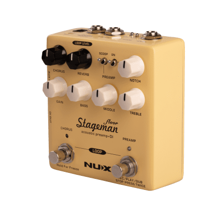 New NUX NAP-5 Stageman Floor Acoustic Preamp & DI Guitar Effects Pedal image 7