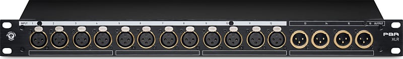 Black Lion Audio PBR XLR 16-Point Gold-Plated XLR Patchbay image 1