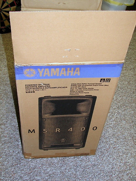 Yamaha MSR400 Black Powered Speakers (Pair) | Reverb
