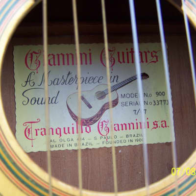 1967 Giannini Model 900 Classical Guitar & Case image 4