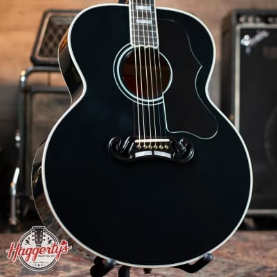 Gibson SJ-200 Custom Shop Modern Acoustic/Electric Guitar - Ebony 