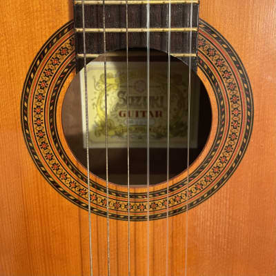 Suzuki Model 700 Classical Acoustic Guitar MIJ Japan With Case 1970’s - Natural image 14