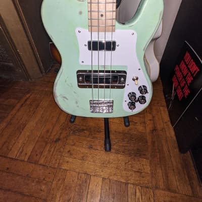 Retrovibe Telenbacker (medium scale) Green Custom Made Guitar image 3