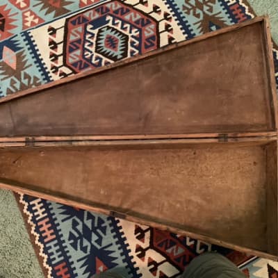Vintage 1800's Martin (?) Stauffer (?) Wooden Guitar Case - Antique Hard Case image 5