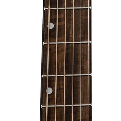 Luna Guitars 6 String Wabi Sabi Folk Solid Top Acoustic/Electric Guitar, Satin Natural, Right, E image 6