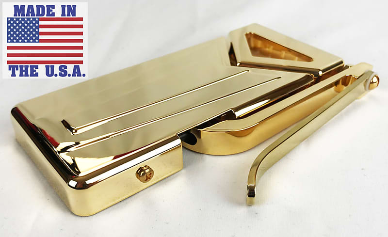 超リアルGibsonロゴ入り Maestro Vibrola　レプリカ　ゴールド Engraved Gold Gibson Long Maestro Vibrola Lyre Tailpiece