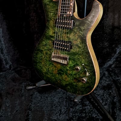 Grainger Guitars  Apollo 7 String, Lizard Green Seven String image 7