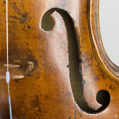 Antique Violin from Klingenthal, Germany - Labeled: J. N. Le Clerc - c. 1800 - LOB: 356 mm image 18