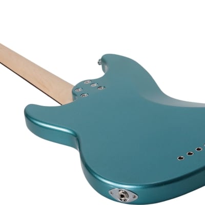 Schecter Banshee Short-Scale 4-String Bass Guitar, Vintage Pelham Blue image 3