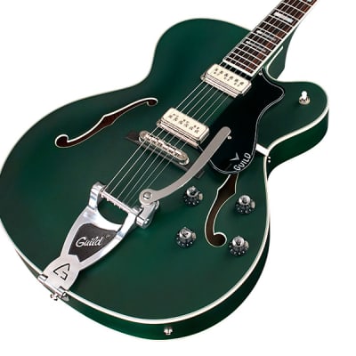 Guild X-175 Manhattan Special - Hollow Body Electric - Fjord Green image 5