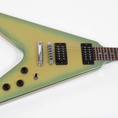 Gibson Flying V 1984 Rare Green Burst Finish with Case image 4