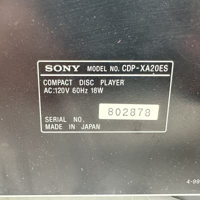 SONY CDP-XA20ES Digital Audio Compact CD Disc Player Remote image 14