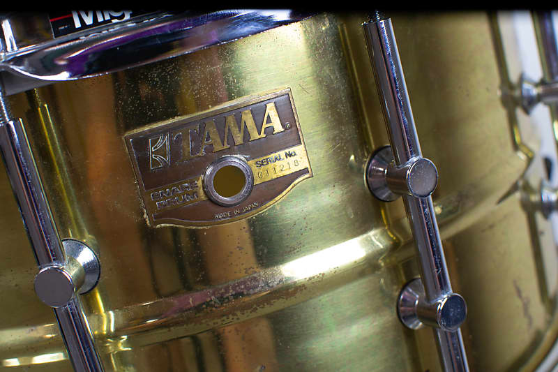 1990s Tama 8x14 Powermetal PM328 Brass Snare Drum