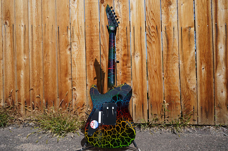 ESP LTD Eclipse '87 Rainbow Crackle 6-String Electric Guitar
