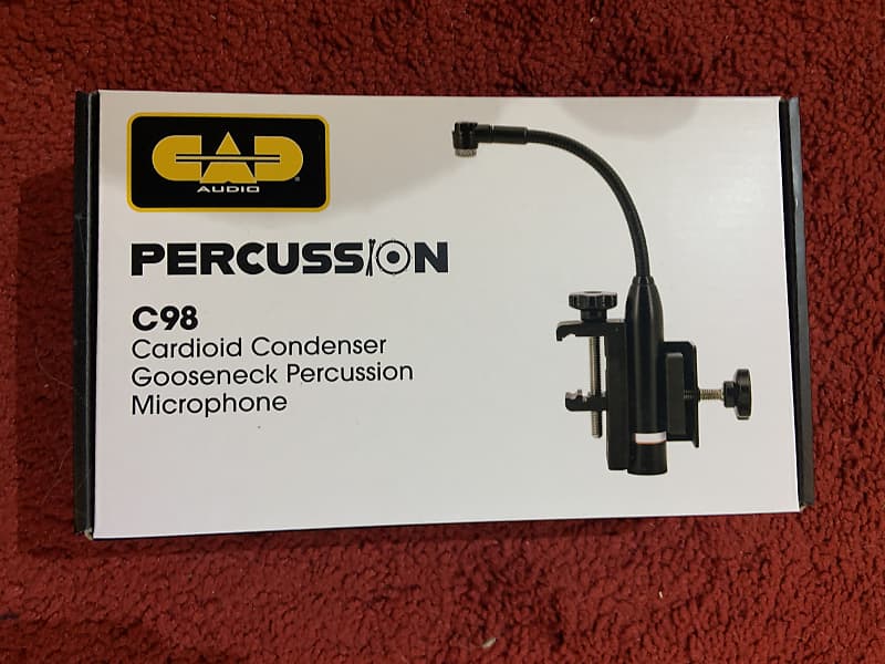 CAD Audio C98 Cardioid Condenser Gooseneck Percussion Microphone with Rim Mount image 1