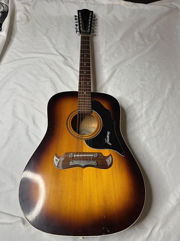 Framus Texan 5/296 12 String Acoustic Guitar 1960s - Sunburst image 1
