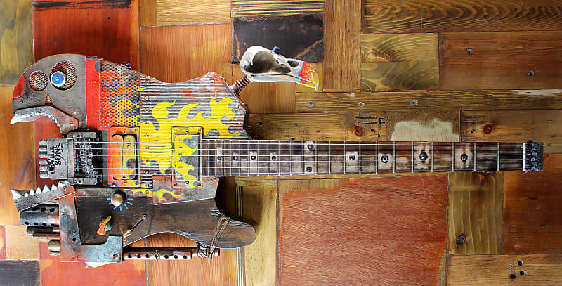 Mad Max Apocalypse  "The Flames"  headless guitar image 1