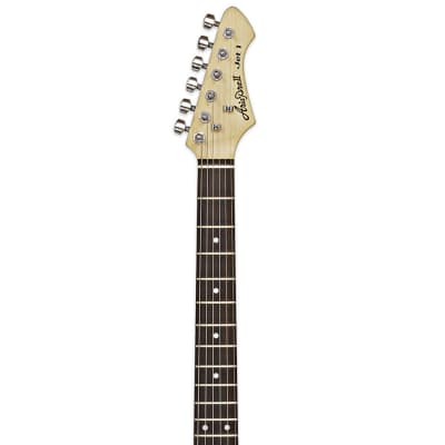 Aria Pro II J-1 Jet Series Electric Guitar - See Thru Vintage White image 6
