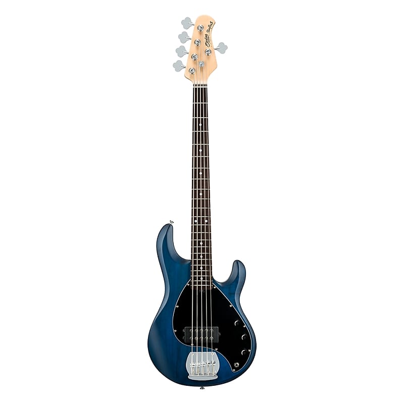 Sterling by Music Man SUB Series Ray5 5-String Electric Bass Trans Blue  Satin