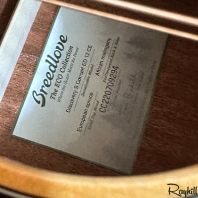 Breedlove Discovery S Concert 12-string CE Edgeburst Acoustic-Electric Guitar image 17
