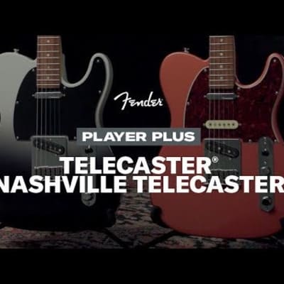 Fender Player Plus Nashville Telecaster Electric Guitar (Aged Candy Apple Red, Pau Ferro Fretboard) image 7