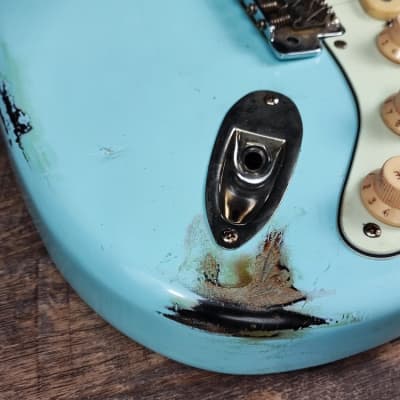 MyDream Partcaster Custom Built - Sonic Blue over Sunburst John Mayer image 6