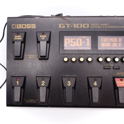 Boss GT-100 Amp Effects Processor With Adapter Multi Guitar | Reverb