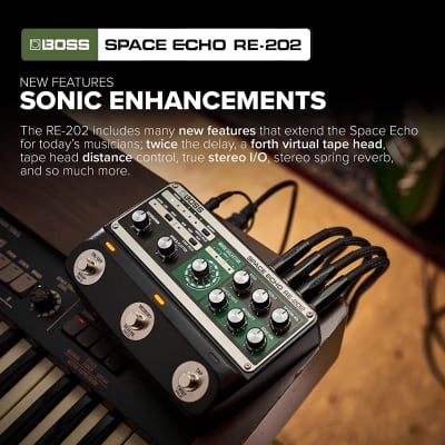 Boss RE-202 Space Echo Delay and Reverb Effects | Reverb Boss RE-202 Space Echo Delay and Reverb Effects | Reverb