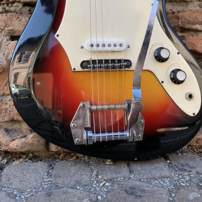 Harmond DeLuxe Bartolini 60’s Sunburst Vintage Guitar Made in Italy image 6