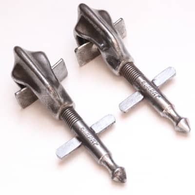 Ludwig Bass Drum Spurs (legs), Logo-Stamped, Die Cast Clamps, Traps Era  / 1920s-30s image 5