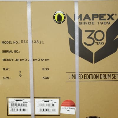 Mapex 30th Anniversary Modern Classic Limited Edition 22x18 10.75 12x8 14x14 16x16 Drums +Snare/Bags image 20