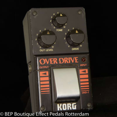 Korg OVD-1 Overdrive 1984 s/n 004868 with rare JRC4558DV op amp Japan for sale