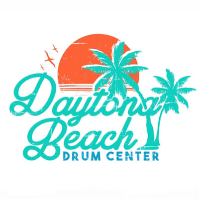 Daytona Beach Drum Center Logo Tee Shirt in Silver image 2