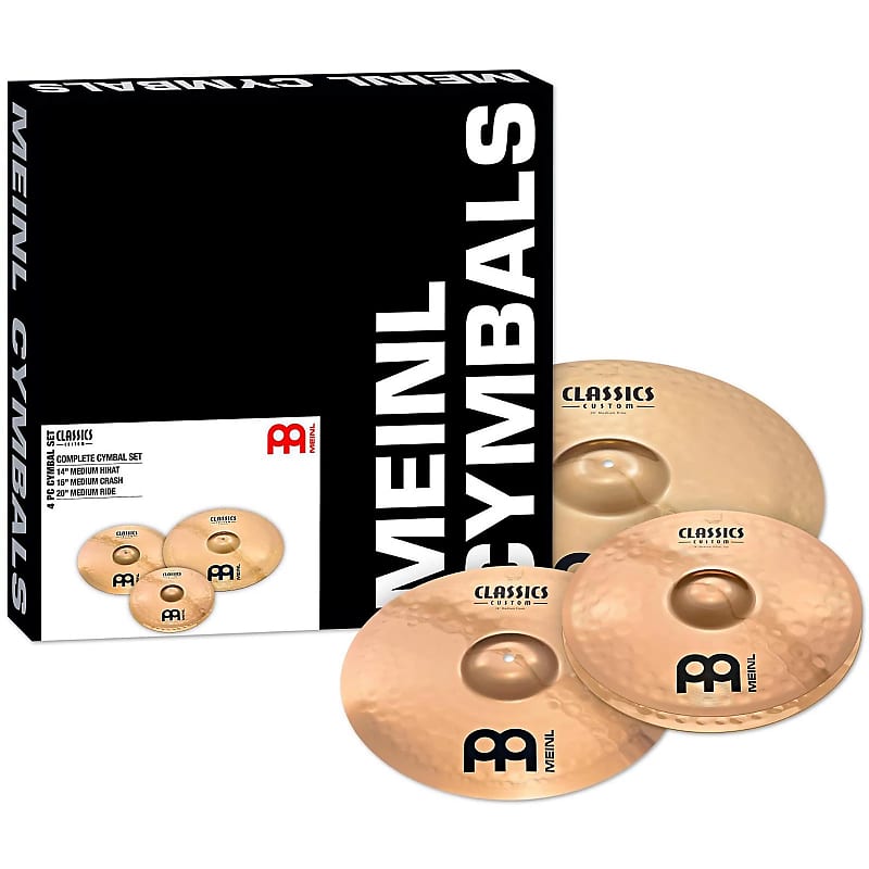 Meinl Classics Custom Brilliant Complete Cymbal Pack (all Medium)  20/16/14HH CC141620