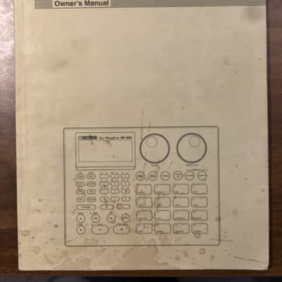 Boss DR-660 Dr. Rhythm Manual 1992