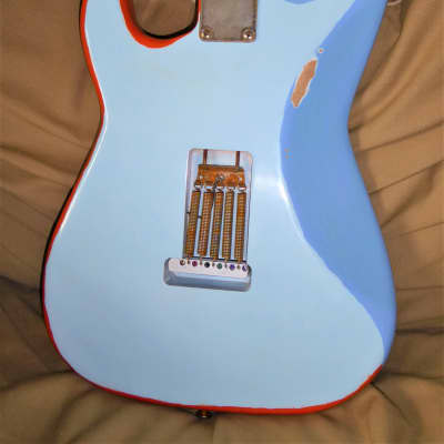 DY Guitars George Harrison Beatles "Rocky" custom relic strat body PRE-BUILD ORDER image 7