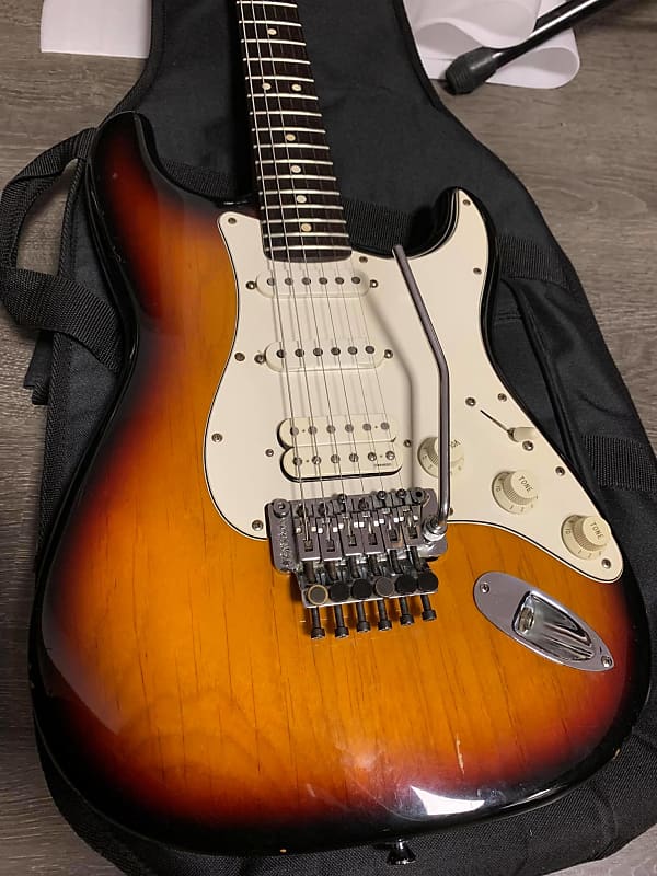 ギター ESP Stratocaster Type Froyd Rose 80s 90s ESP Stratocaster Floyd Rose, Vintage 80s-90s, Ash body