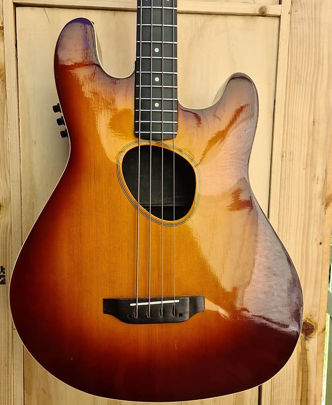 Kramer Ferrington Acoustic Electric Bass 80's Sunburst Reverb