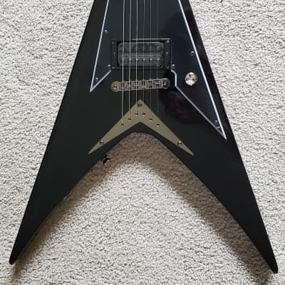 Samick SV10 Flying V Style Electric Guitar, Black Finish, New Gator Extreme Gig Bag image 3