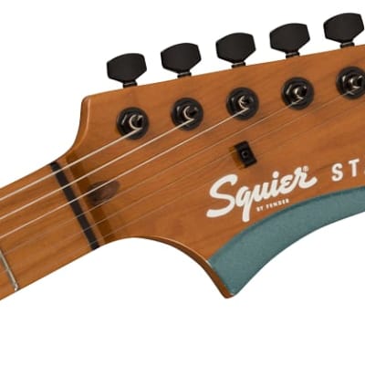 Squier Contemporary Active Starcaster Electric Guitar, Roasted Maple Fingerboard, Gunmetal Metallic image 6