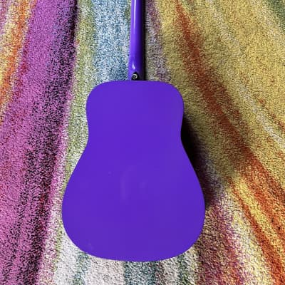 Washburn 3/4 sized Hannah Montana acoustic guitar purple image 3