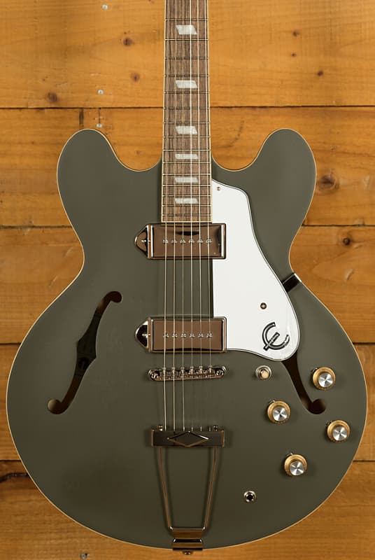 Epiphone Archtop Collection | Casino Worn - Worn Olive Drab image 1