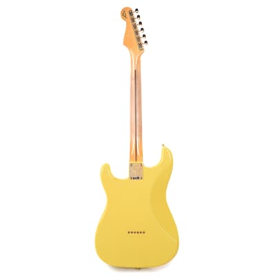Fender Custom Shop Limited Edition '54 Hardtail Stratocaster Deluxe Closet Classic with Gold Hardware Faded Aged Canary Yellow image 5