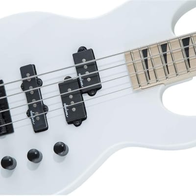 Jackson JS Series Concert Bass, Minion 4-String Maple - Snow White (JS1XM) image 6