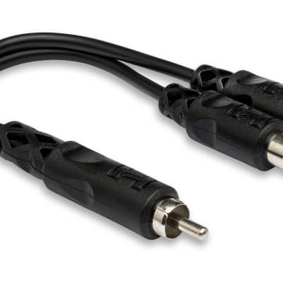 Hosa YRA-104 Y Cable Adapter RCA to Dual RCAF image 1