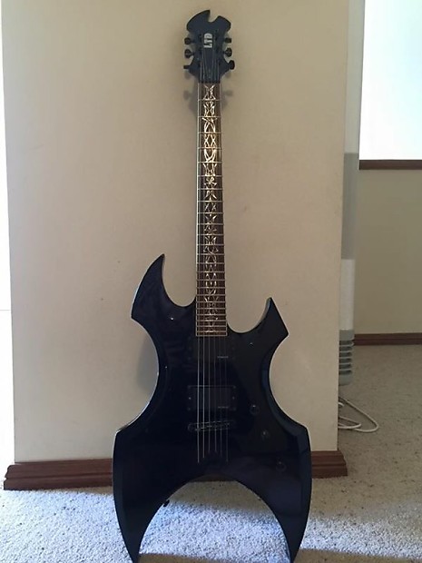 LTD エレキギター AX-350　スルーネック EMG搭載 Electric Guitar LTD by ESP AX-350 Black Made in Korea S/N
