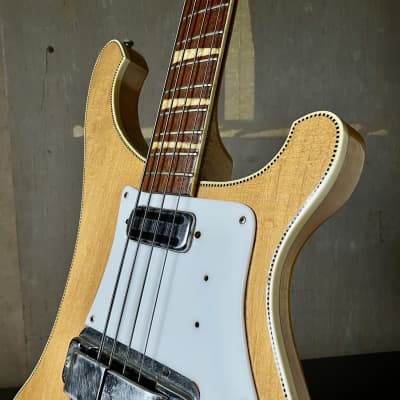 Rickenbacker 4001 (1968) bass guitar : checkerboard & crushed pearl image 3