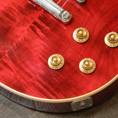 2005 Gibson Les Paul Classic Custom Trans Cherry w/ Ebony Fretboard + OHSC image 6
