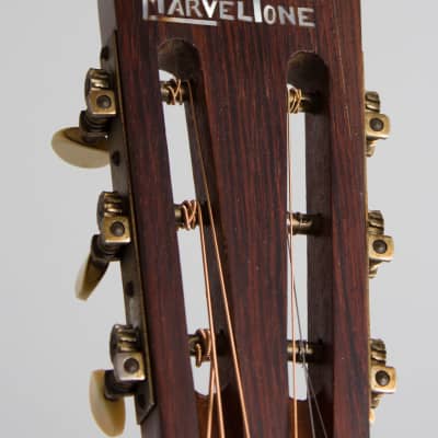 Regal  MarvelTone Style #3 Flat Top Acoustic Guitar,  c. 1930, ser. #2094, black chipboard case. image 13